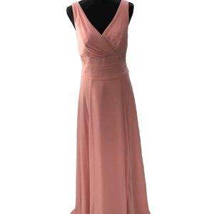 David's Bridal Light Pink Floor Length Gown, Size 6